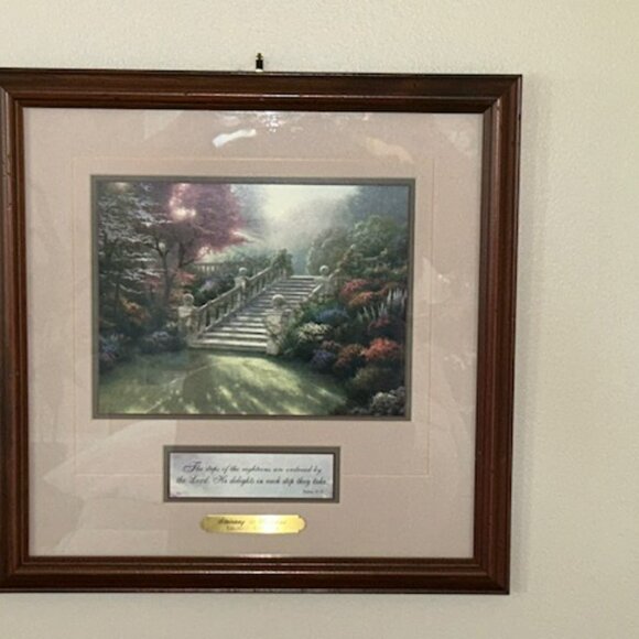 Thomas Kinkade "STAIRWAY TO PARADISE" Framed Print w/Certificate of Authenticity - Picture 2 of 12
